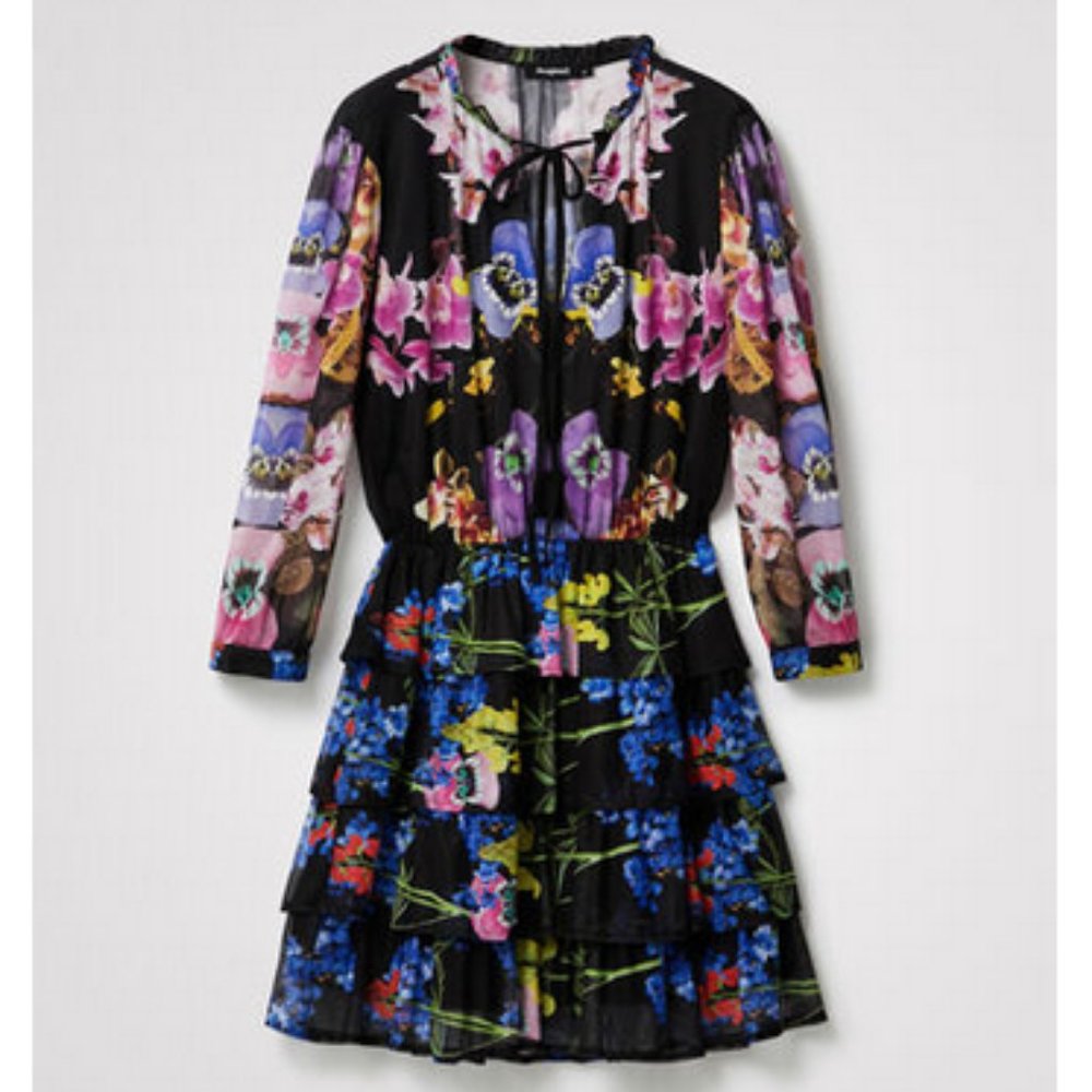 DESIGUAL M. Christian Lacroix orchid dress - Picture 1 of 11